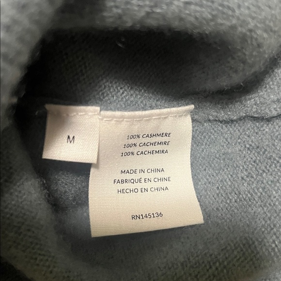 NAADAM Deep Teal V-Neck Sweater - Picture 7 of 7